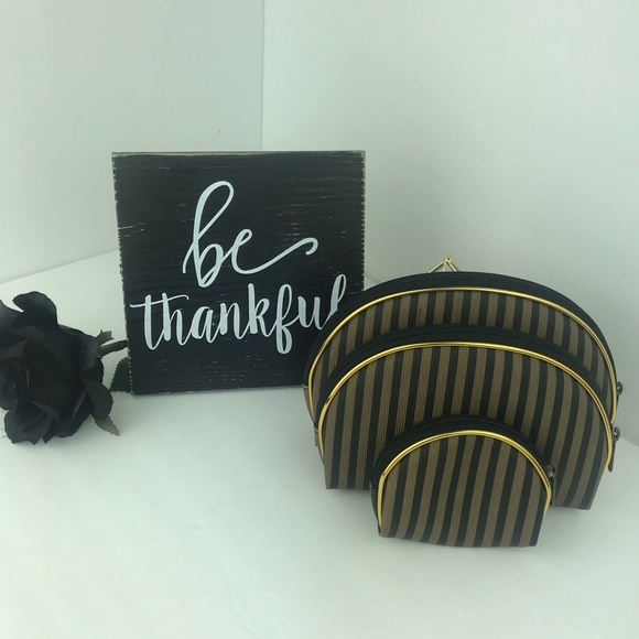 Striped Stackable Cosmetic Bags - Picture 6 of 12